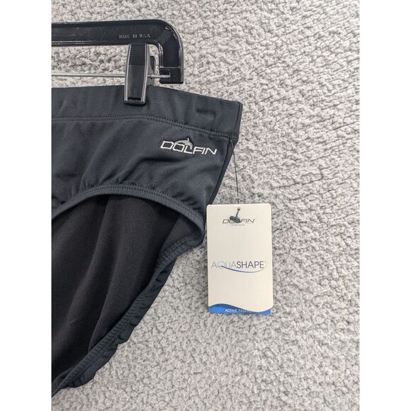 Dolfin Aquashape Women's *NEW* Black Bikini Swim Bottom Moderate Coverage 2XL - Picture 2 of 6